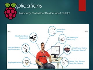 Applications
 Solar Raspberry Pi Power Pack
 