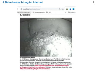 2 Naturbeobachtung im Internet 7
 