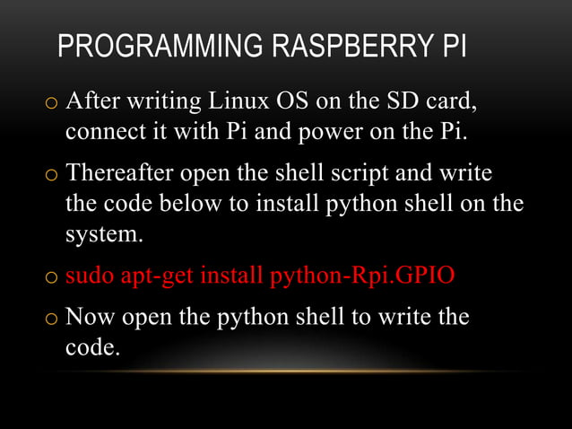 introduction to Raspberry pi | PPT