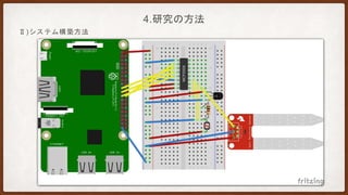 4.研究の方法
Ⅱ)システム構築方法
 