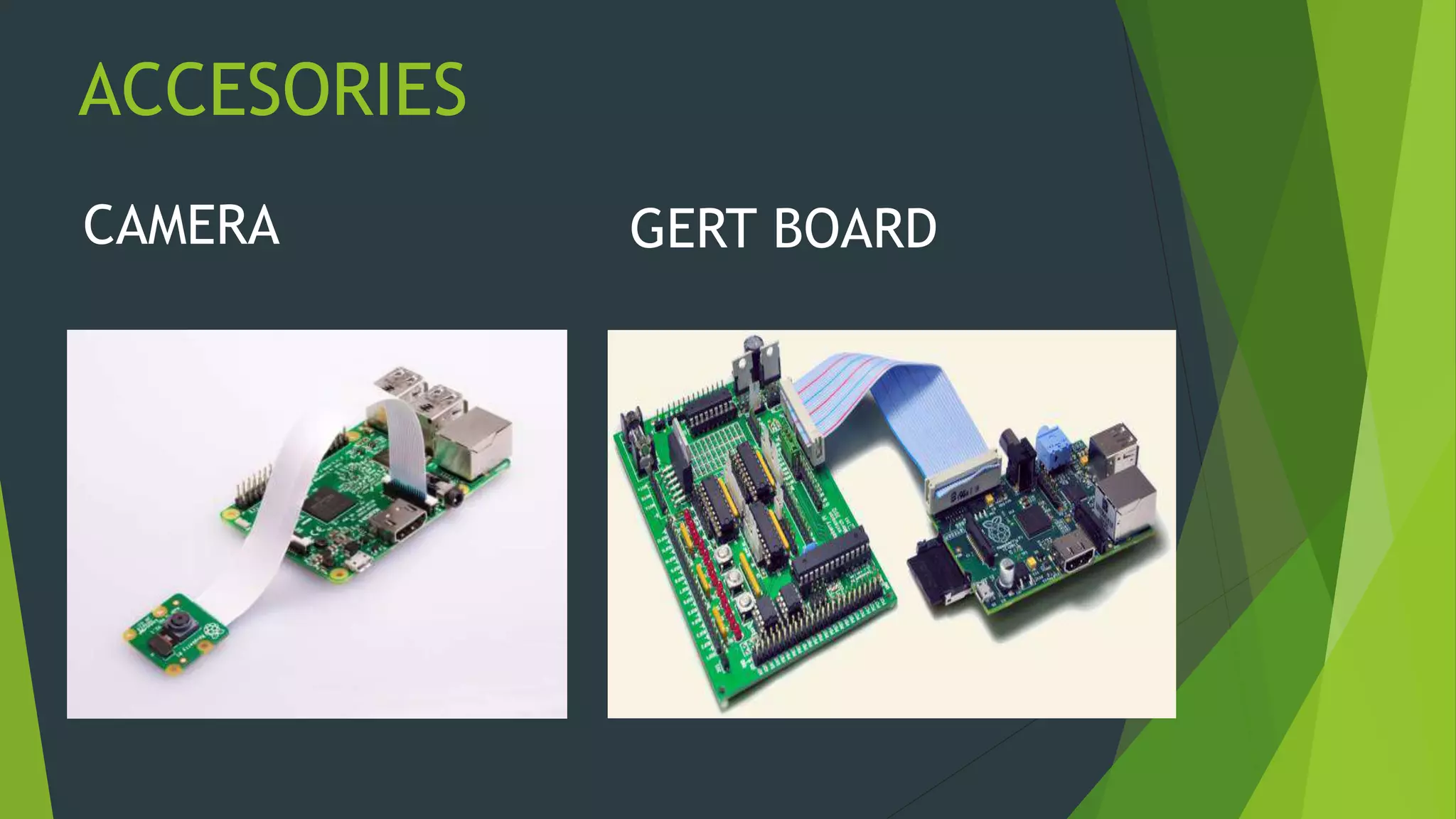 ACCESORIES
CAMERA GERT BOARD
 
