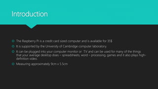 RASPBERRY PI | PPT