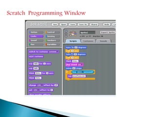 Scratch Programming Window
 