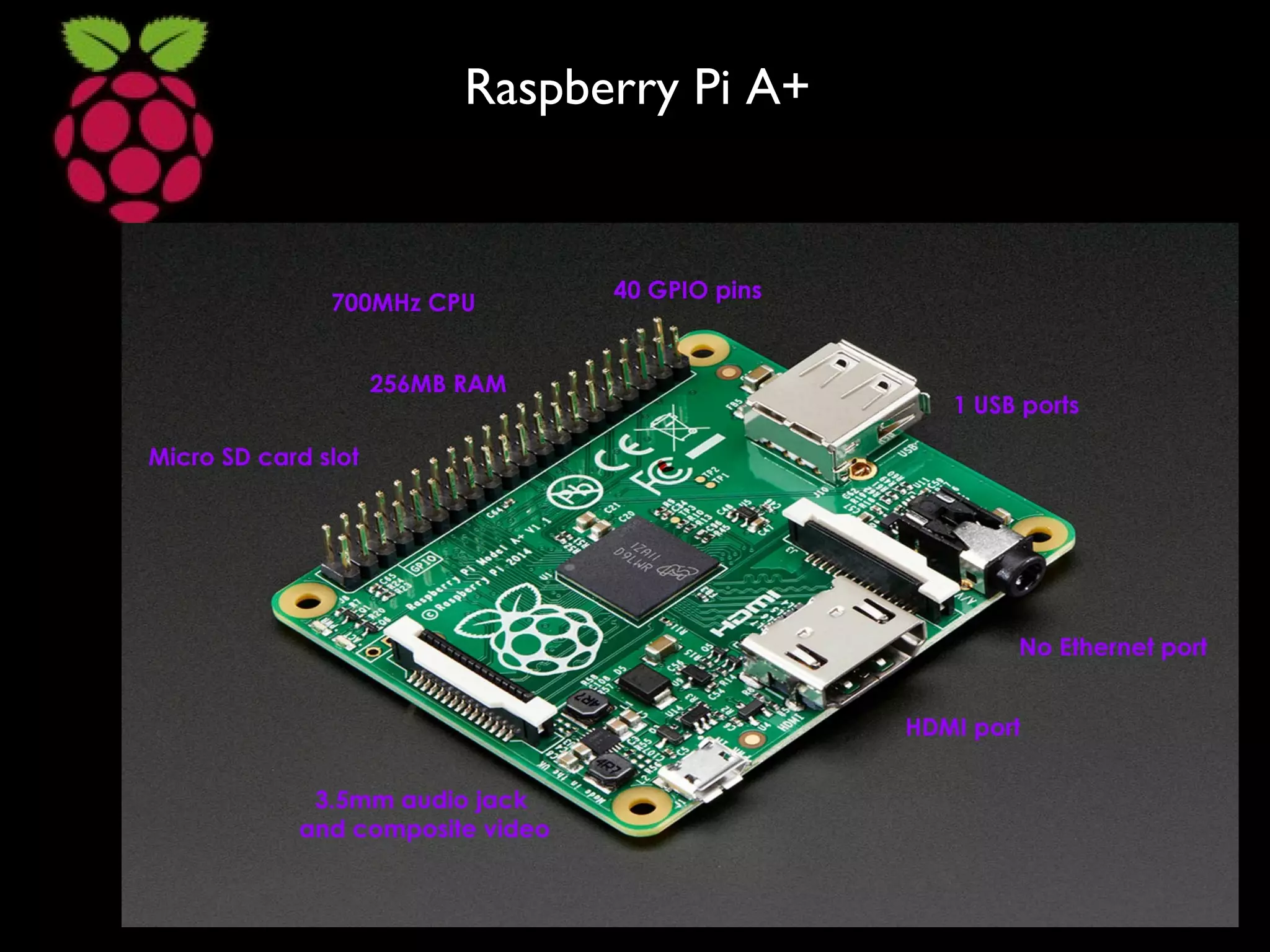Raspberry Pi A+
 