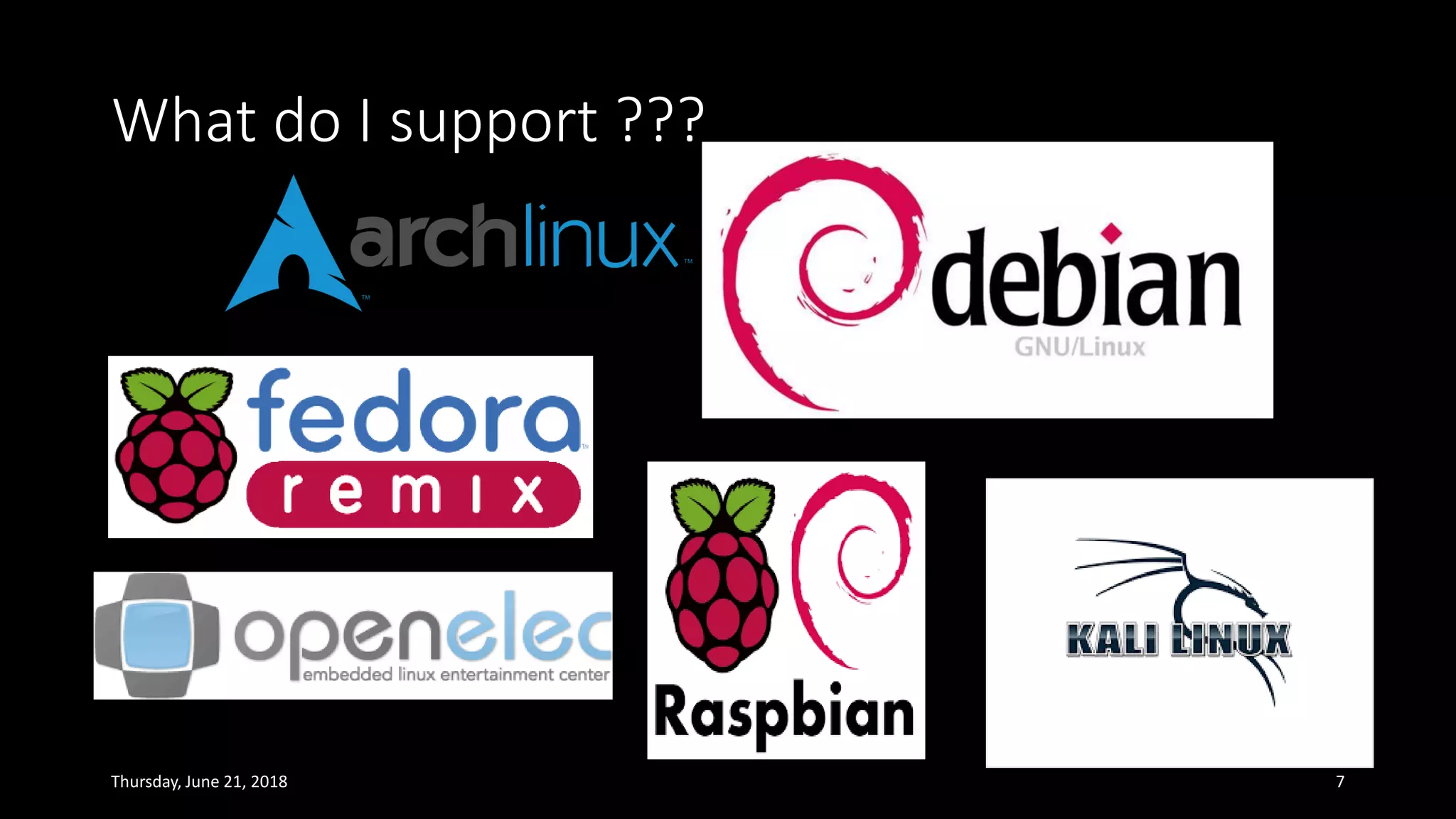 What do I support ???
Thursday, June 21, 2018 7
 