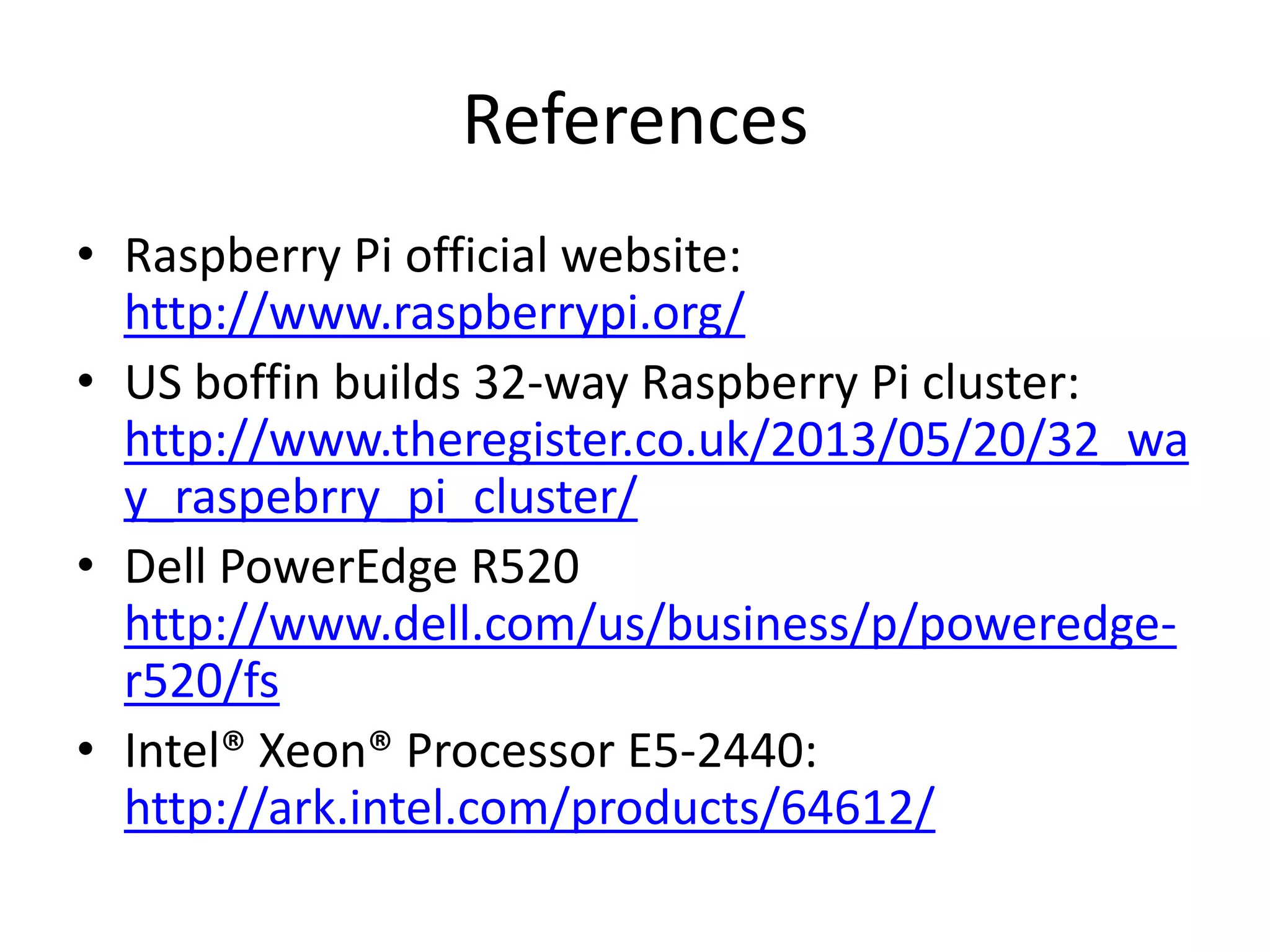 A Raspberry Pi cloud | PPTX