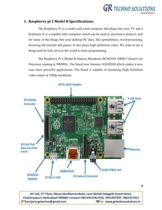 Raspberry pi technical documentation