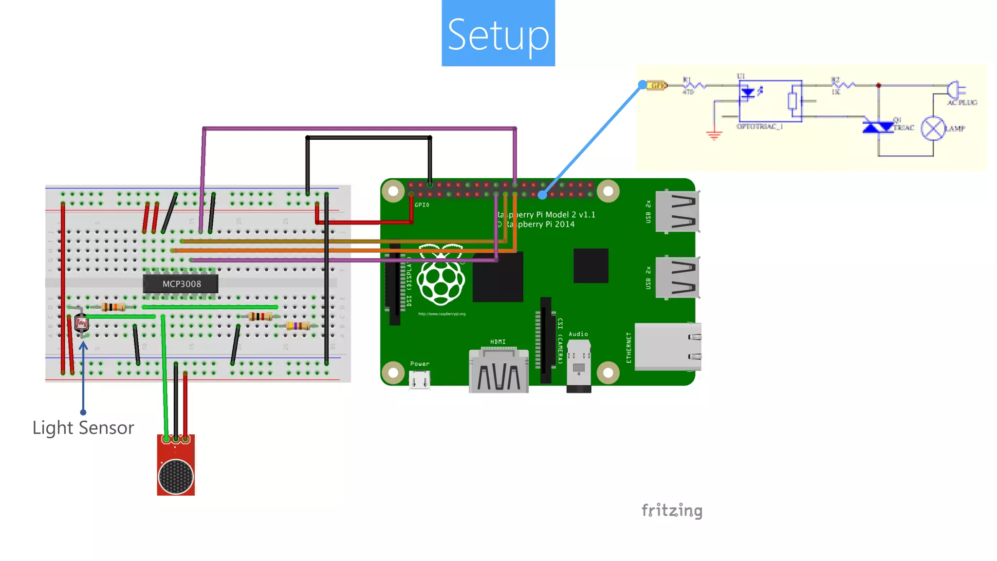 Light Sensor Setup 