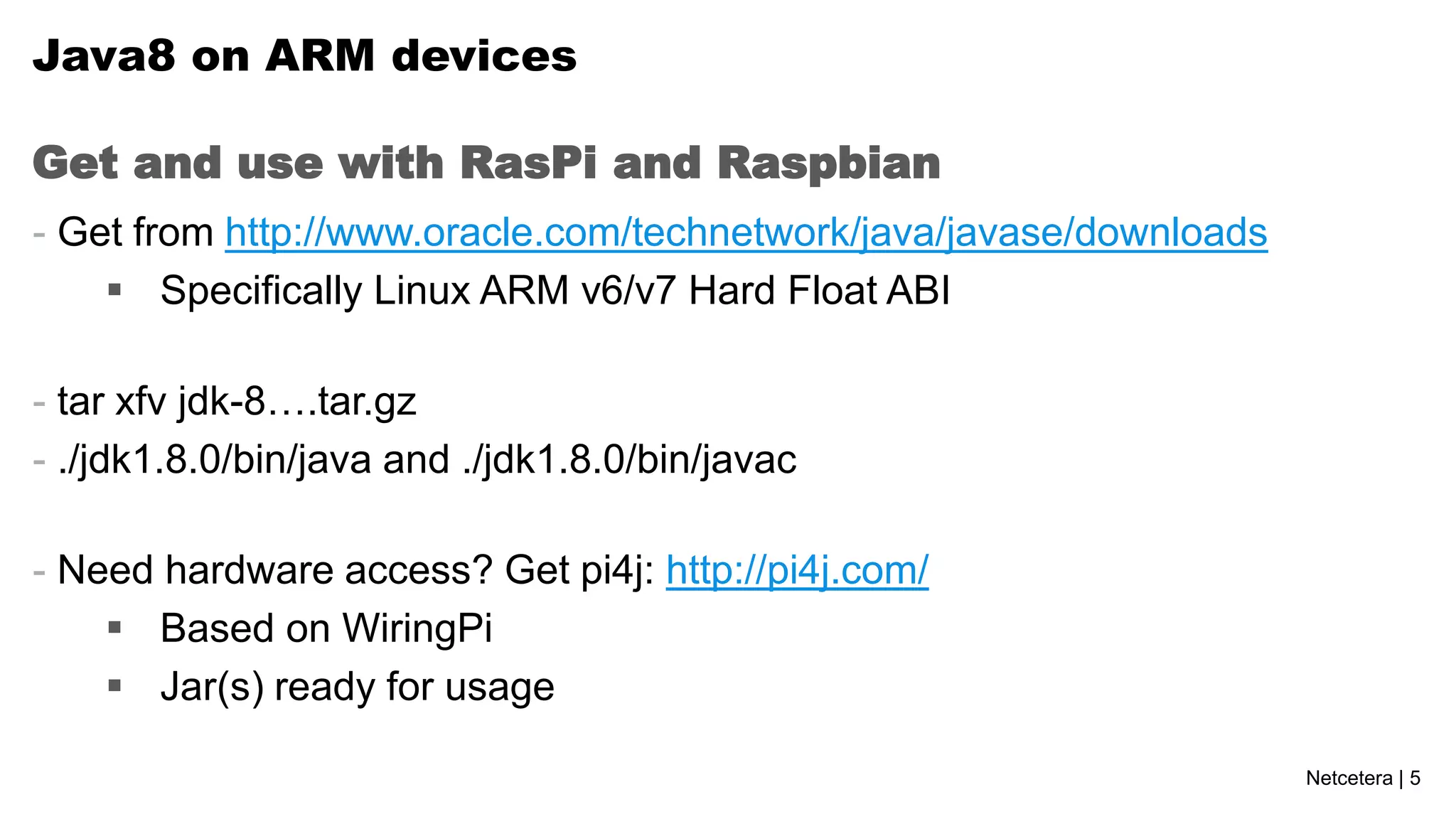 Hands on Java8 and RaspberryPi | PPT