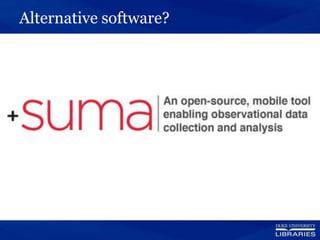 Alternative software?
 