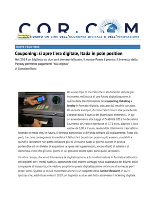 Rassegna   smaterializzazione buoni cartacei