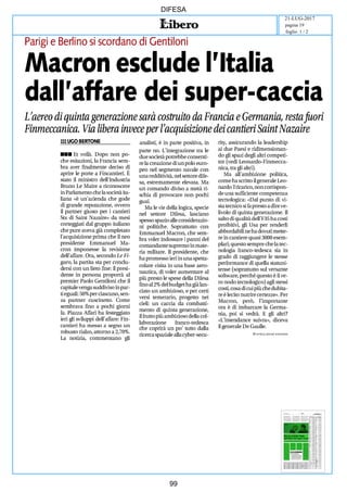 art
DIFESA
21-LUG-2017
foglio 1 / 2
pagina 19
99
 