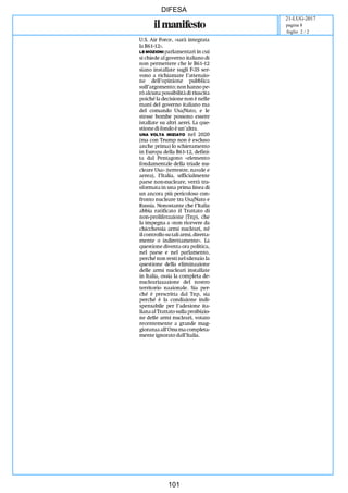 DIFESA
21-LUG-2017
foglio 2 / 2
pagina 8
101
 