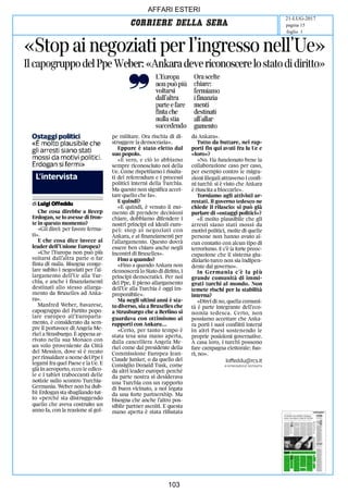 art
AFFARI ESTERI
21-LUG-2017
foglio 1
pagina 15
103
 