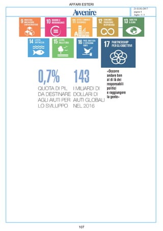 AFFARI ESTERI
21-LUG-2017
foglio 3 / 3
pagina 4
107
 