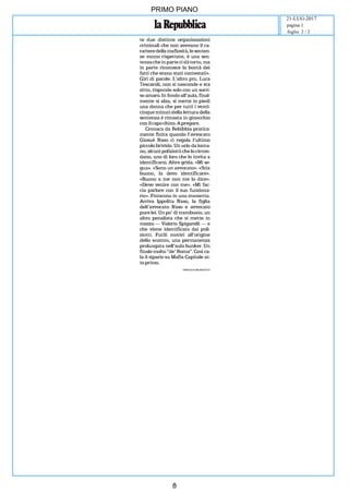 PRIMO PIANO
21-LUG-2017
foglio 2 / 2
pagina 1
8
 