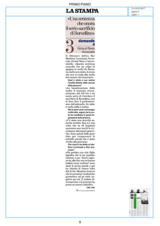 art
PRIMO PIANO
21-LUG-2017
foglio 1
pagina 3
9
 