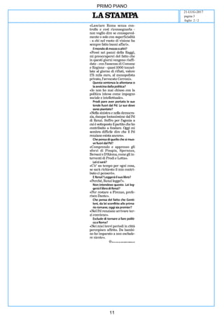 PRIMO PIANO
21-LUG-2017
foglio 2 / 2
pagina 3
11
 