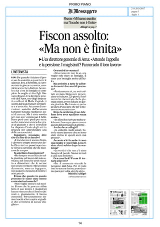 art
PRIMO PIANO
21-LUG-2017
foglio 1
pagina 7
14
 