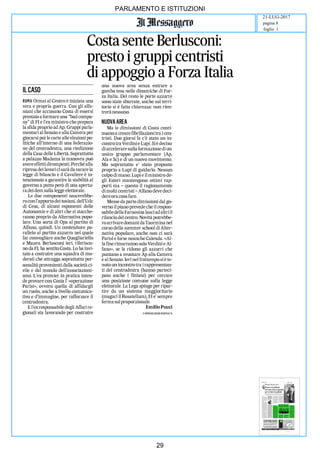 art
PARLAMENTO E ISTITUZIONI
21-LUG-2017
foglio 1
pagina 8
29
 