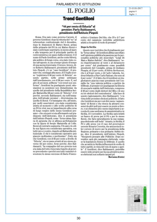 art
PARLAMENTO E ISTITUZIONI
21-LUG-2017
foglio 1
pagina 4
30
 