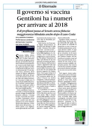 art
LAVORI PARLAMENTARI
21-LUG-2017
foglio 1 / 2
pagina 8
34
 