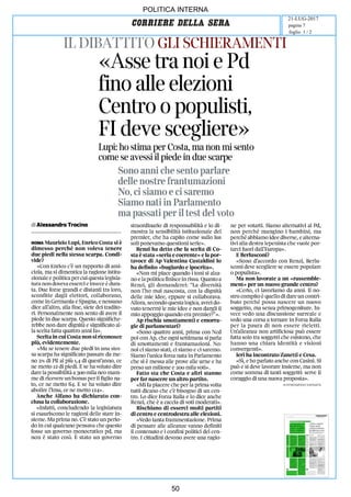 art
POLITICA INTERNA
21-LUG-2017
foglio 1 / 2
pagina 7
50
 