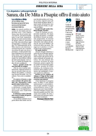 art
POLITICA INTERNA
21-LUG-2017
foglio 1
pagina 9
54
 