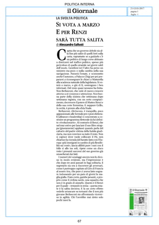 art
POLITICA INTERNA
21-LUG-2017
foglio 1
pagina 1
67
 