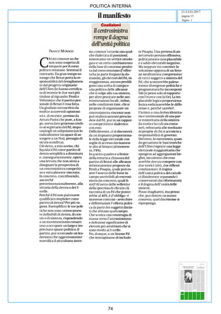 art
POLITICA INTERNA
21-LUG-2017
foglio 1
pagina 15
74
 