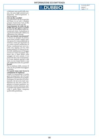 INFORMAZIONE ED EMITTENZA
21-LUG-2017
foglio 2 / 2
pagina 2
80
 