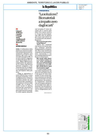 art
AMBIENTE, TERRITORIO E LAVORI PUBBLICI
21-LUG-2017
foglio 1
pagina 29
93
 