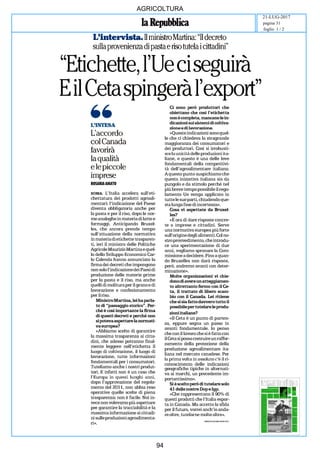 art
AGRICOLTURA
21-LUG-2017
foglio 1 / 2
pagina 31
94
 