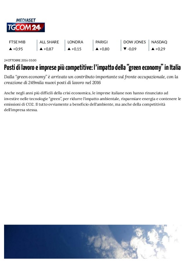 Rassegna Stampa GreenItaly 2016
