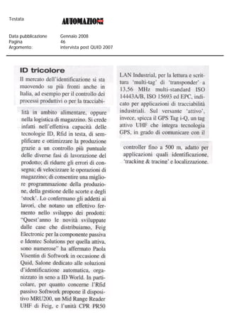 Testata


Data pubblicazione   Gennaio 2008
Pagina               46
Argomento:           intervista post QUID 2007
 