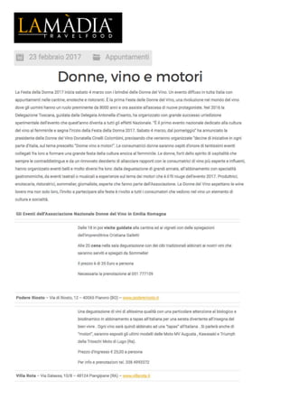 La Festa delle Donne del Vino  2017