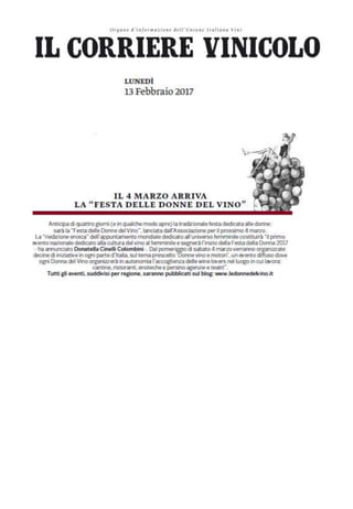La Festa delle Donne del Vino  2017