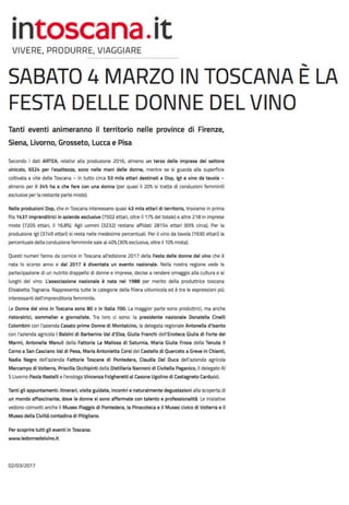 La Festa delle Donne del Vino  2017