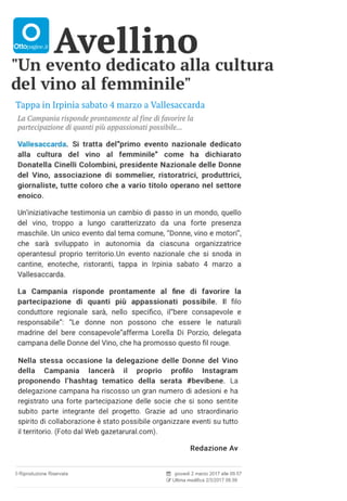 La Festa delle Donne del Vino  2017