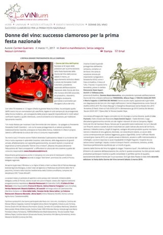 La Festa delle Donne del Vino  2017