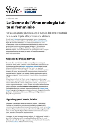 La Festa delle Donne del Vino  2017