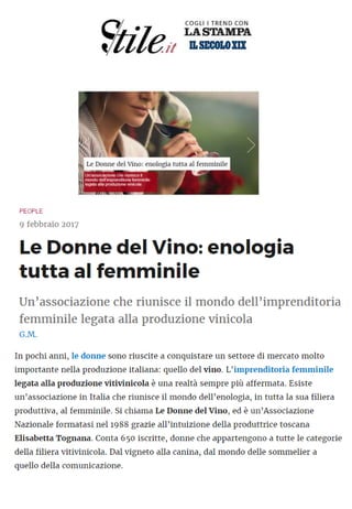 La Festa delle Donne del Vino  2017