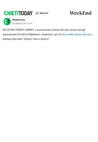 La Festa delle Donne del Vino  2017