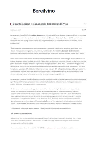 La Festa delle Donne del Vino  2017