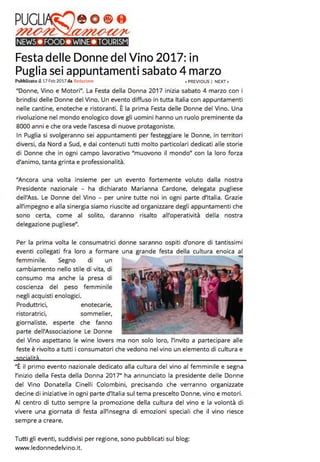 La Festa delle Donne del Vino  2017