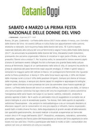 La Festa delle Donne del Vino  2017