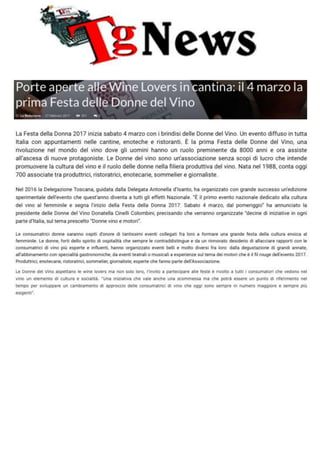 La Festa delle Donne del Vino  2017