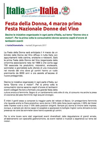 La Festa delle Donne del Vino  2017