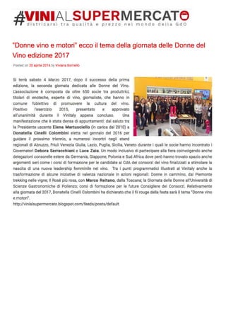 La Festa delle Donne del Vino  2017