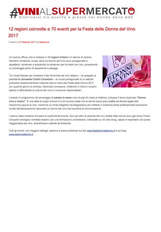La Festa delle Donne del Vino  2017